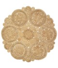 LR Resources NATURAL JUTE NATUR12031NAT80RD Area Rug