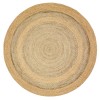 LR Home Brynn NAT-AS Natural Area Rug 6 ft. Round