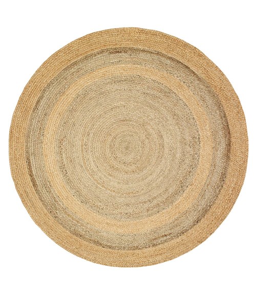 LR Resources NATUR12032NGY60RD LR12032-NGY60RD Area Rug
