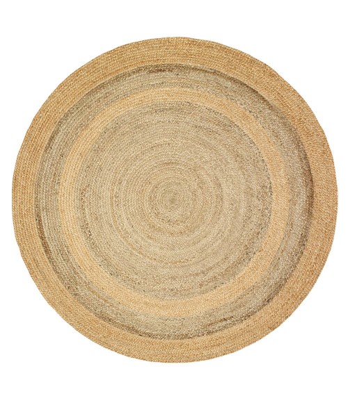 LR Resources NATUR12032NGY40RD LR12032-NGY40RD Area Rug
