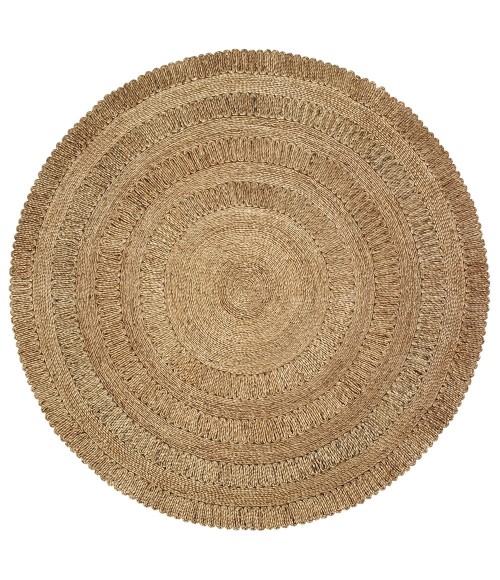 LR Resources NATUR12034GRY40RD LR12034-GRY40RD Area Rug