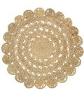LR Resources NATUR50134NAT60RD LR50134-NAT60RD Area Rug