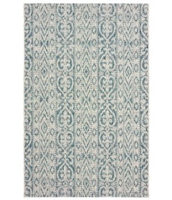 Sylvestra SUN-AN Blue Area Rug 5 ft. X 8 ft. Rectangle