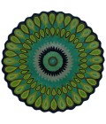 LR Resources VIBRA03540MIA30RD LR03540-MI3RND Area Rug