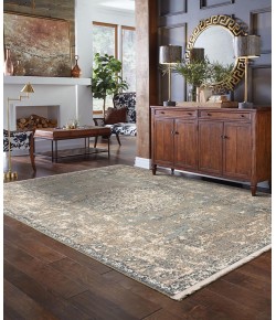 Karastan Titanium Floret Seaglass Area Rug 2 ft. 1 X 7 ft. 10 Rectangle