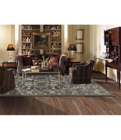 Euphoria Grey/Silver Rug 90272 2 ft. 6 in. X 10 ft. Rectangle - Rugs Town Karastan Euphoria Grey/Silver 90272 2 ft. 6 in. X 10 ft. Rectangle Rug
