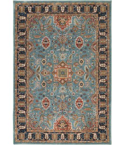 Karastan Spice Market Deir Aquamarine Rug 1 ft. 6 X 1 ft. 6 Rectangle
