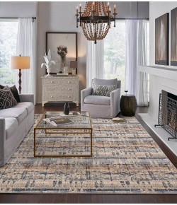 Karastan Expressions By Scott Living Kaleidoscopic Denim Rug 1 ft. 6 X 1 ft. 6 Rectangle