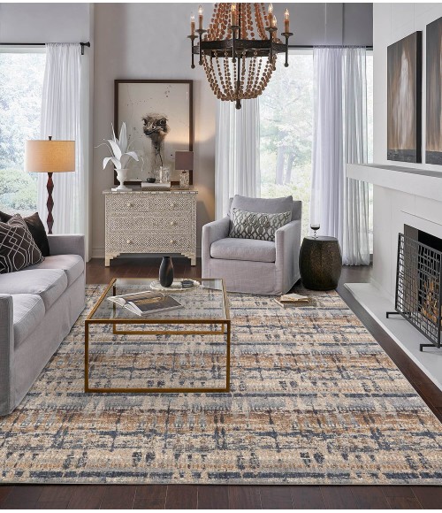 Karastan Rugs Expressions Kaleidoscopic Denim by Scott Living