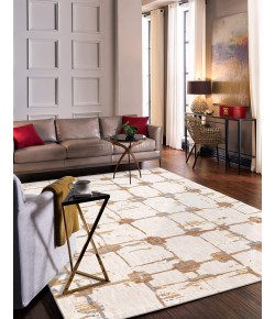 Karastan Artisan By Scott Living Art Mirage Brushed Gold Area Rug 2 ft. X 3 ft. Rectangle