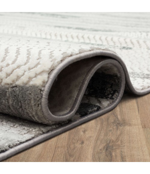 Tryst Grey/Silver Rug R1288 5 ft. X 8 ft. Rectangle - Rugs Town Karastan Tryst Grey/Silver R1288 5 ft. X 8 ft. Rectangle Rug