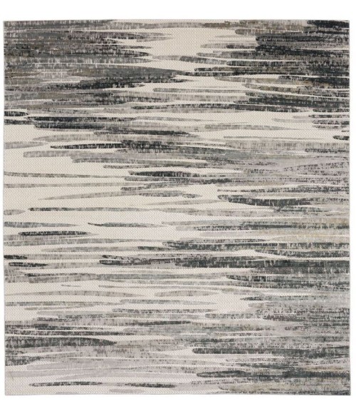 Tryst Grey/Silver Rug R1288 5 ft. X 8 ft. Rectangle - Rugs Town Karastan Tryst Grey/Silver R1288 5 ft. X 8 ft. Rectangle Rug