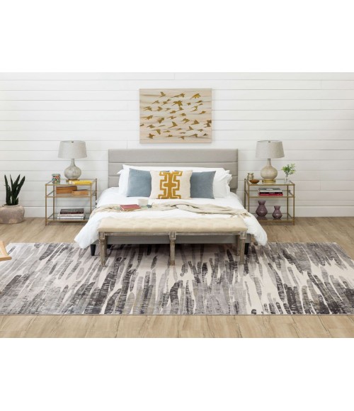 Karastan Tryst Grey/Silver R1288 8 ft. X 11 ft. Rectangle Rug