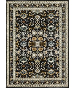Karastan Zephyr Amphora Black Rug 1 ft. 6 X 1 ft. 6 Rectangle