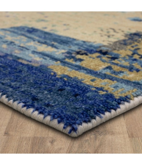 Karastan Depiction by Stacy Garcia Blue RG144 8 ft. X 10 ft. Rectangle Rug