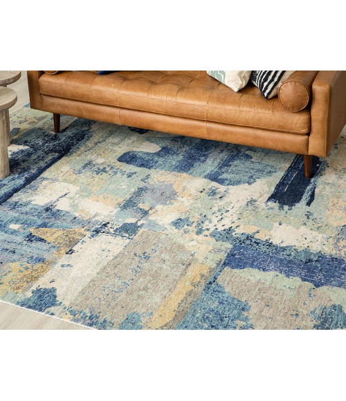 Karastan Depiction by Stacy Garcia Blue RG144 8 ft. X 10 ft. Rectangle Rug