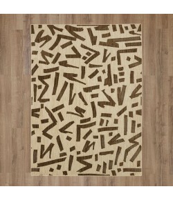 Karastan Foundation By Stacy Garcia Home Arlo Taupe Area Rug 8 ft. X 11 ft. Rectangle