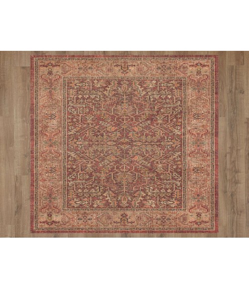 Zula Red Rug R1223 5 ft. X 8 ft. Rectangle - Rugs Town Karastan Zula Red R1223 5 ft. X 8 ft. Rectangle Rug