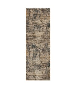 Karastan Echo Belino Beige Area Rug 2 ft. 7 in. X 7 ft. 3 in. Runner