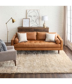 Karastan Billow Shag Cream Rug 7 ft. 10 in. X 10 ft. Rectangle