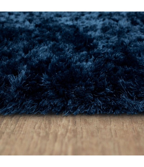 Karastan Billow Shag Blue 6' 6" x 9' Area Rug
