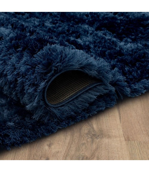 Karastan Billow Shag Blue 6' 6" x 9' Area Rug