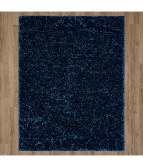 Karastan Billow Shag Blue 6' 6" x 9' Area Rug