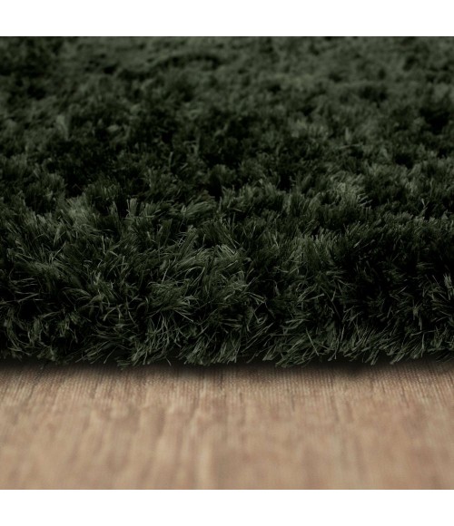 Karastan Billow Shag Olive 6' 6" x 9' Area Rug