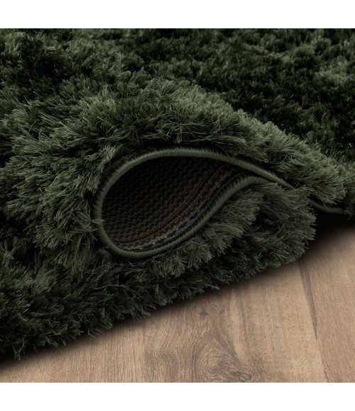 Karastan Billow Shag Olive 6' 6" x 9' Area Rug
