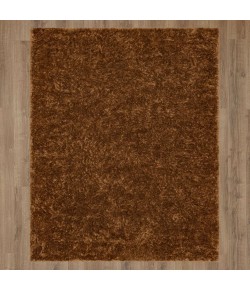 Karastan Billow Shag Rust Rug 5 ft. 3 in. X 8 ft. Rectangle