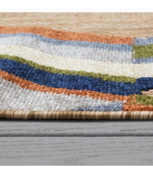 Cabana Brown/Tan Rug R1264 6 ft. X 9 ft. Rectangle - Rugs Town Karastan Cabana Brown/Tan R1264 6 ft. X 9 ft. Rectangle Rug