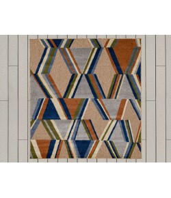 Karastan Cabana Brown/Tan R1264 9 ft. X 12 ft. Rectangle Rug
