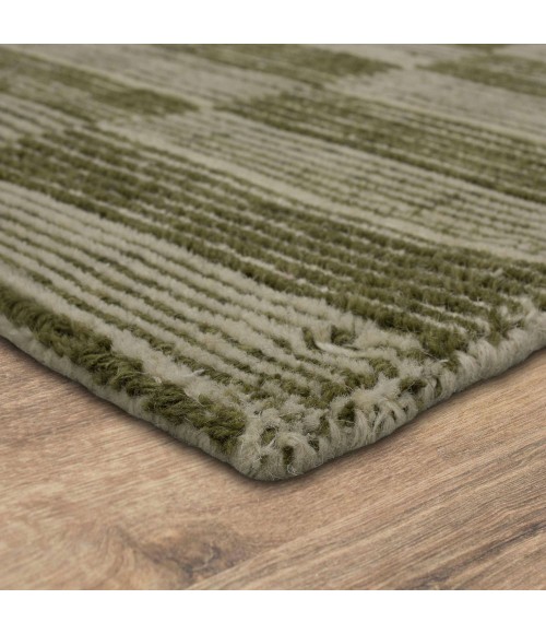 Karastan Broken Stripe Moss 9' x 12' Area Rug