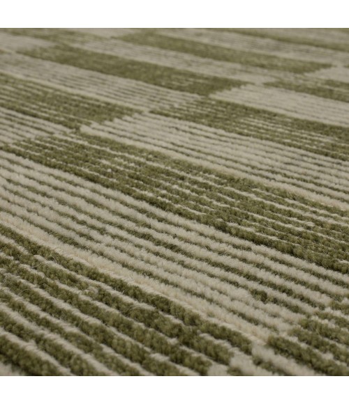Karastan Broken Stripe Moss 9' x 12' Area Rug