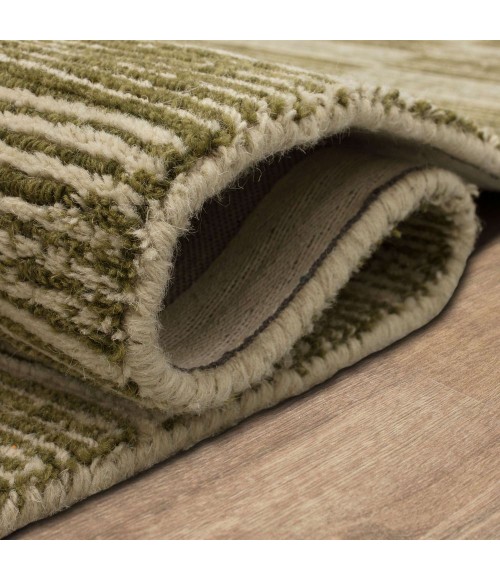 Karastan Broken Stripe Moss 9' x 12' Area Rug