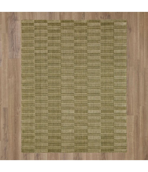 Karastan Broken Stripe Moss 9' x 12' Area Rug