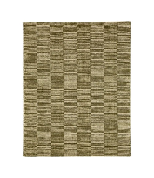 Karastan Broken Stripe Moss 9' x 12' Area Rug