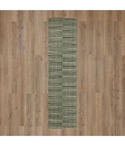 Karastan Bobby Berk Broken Stripe Broken Stripe Twilight Area Rug 2 ft. X 8 ft. Runner