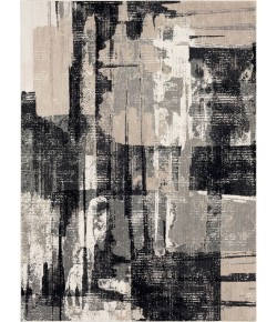 Karastan Epiphany Epi Brush Strokes Soot Area Rug 9 ft. 6 in. X 12 ft. 11 in. Rectangle