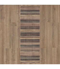 Karastan Echo Caprice Grey Rug 2 ft. 7 in. X 7 ft. 3 in. Runner