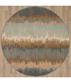 Karastan Euphoria Cashel Abyss Blue Rug 8 ft. Round