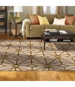 Karastan Artisan By Scott Living Art Celeste Brushed Gold Area Rug 2 ft. 4 X 7 ft. 10 Rectangle