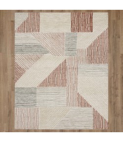 Karastan Bowen By Drew & Jonathan Home Central Valley Red Rug 9 ft. 6 in. X 12 ft. 11 in. Rectangle