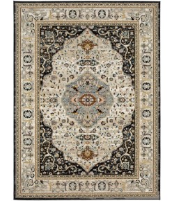 Karastan Zephyr Chronos Black Rug 1 ft. 6 X 1 ft. 6 Rectangle