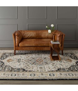 Karastan Zephyr Chronos Black Rug 1 ft. 6 X 1 ft. 6 Rectangle