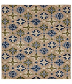 Karastan Cabana Brown/Tan R1268 6 ft. X 9 ft. Rectangle Rug