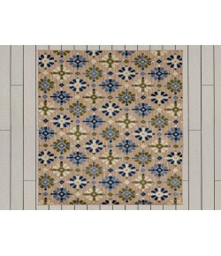 Karastan Cabana Brown/Tan R1268 6 ft. X 9 ft. Rectangle Rug