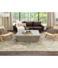 Karastan Coventry Grey/Silver R1212 8 ft. X 10 ft. Rectangle Rug