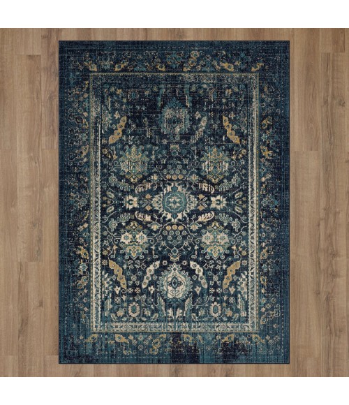 Estate Area Rug Karastan Cumbria Indigo 1' 6" x 1' 6" Area Rug