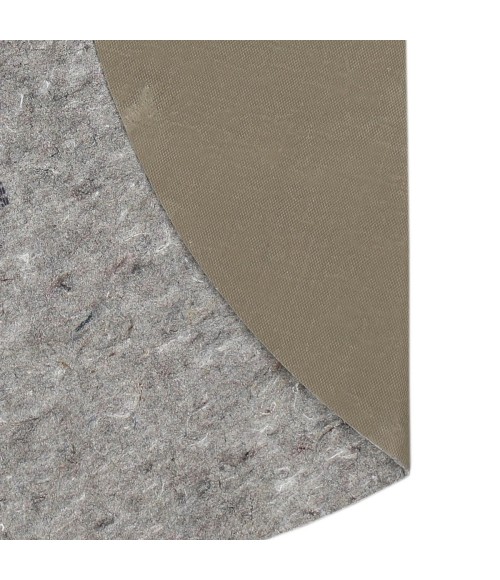 Karastan Rug Pad- Dual Surface 1/4 Inch Grey/Silver Rug DR002 7 ft.6 in. Round - Rugs Town Mohawk Home Dual Surface 1/4 Inch Rug Pad Grey 7' 6" x 7' 6" Rug Pad